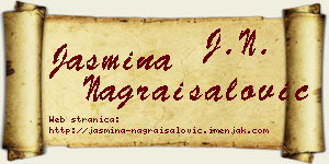 Jasmina Nagraisalović vizit kartica